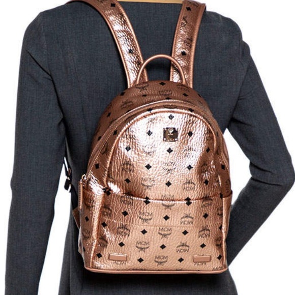 MCM Backpack w/ Chain Pouch - Picture 3 of 16